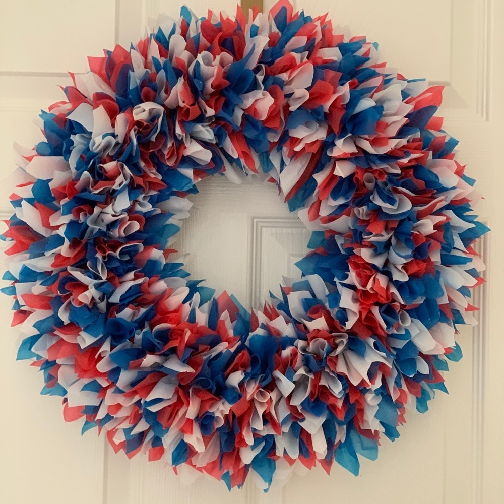 Patriotic - Red, White and Blue wreath